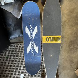 Streetline, G & S skateboard and longboard