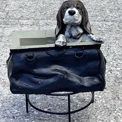 Hound Dog In Bag Ceramic Plant Holder