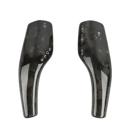 BRAND NEW Forged Real Carbon Fiber Steering Wheel Paddle Shift Trim Cover For Tesla Model 3 / Y