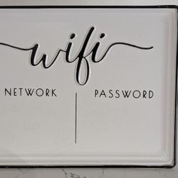 Wifi Password Sign For Guests