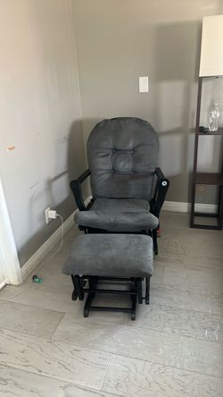 Glider Rocking Chair with Ottoman