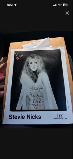 Stevie nicks autograph