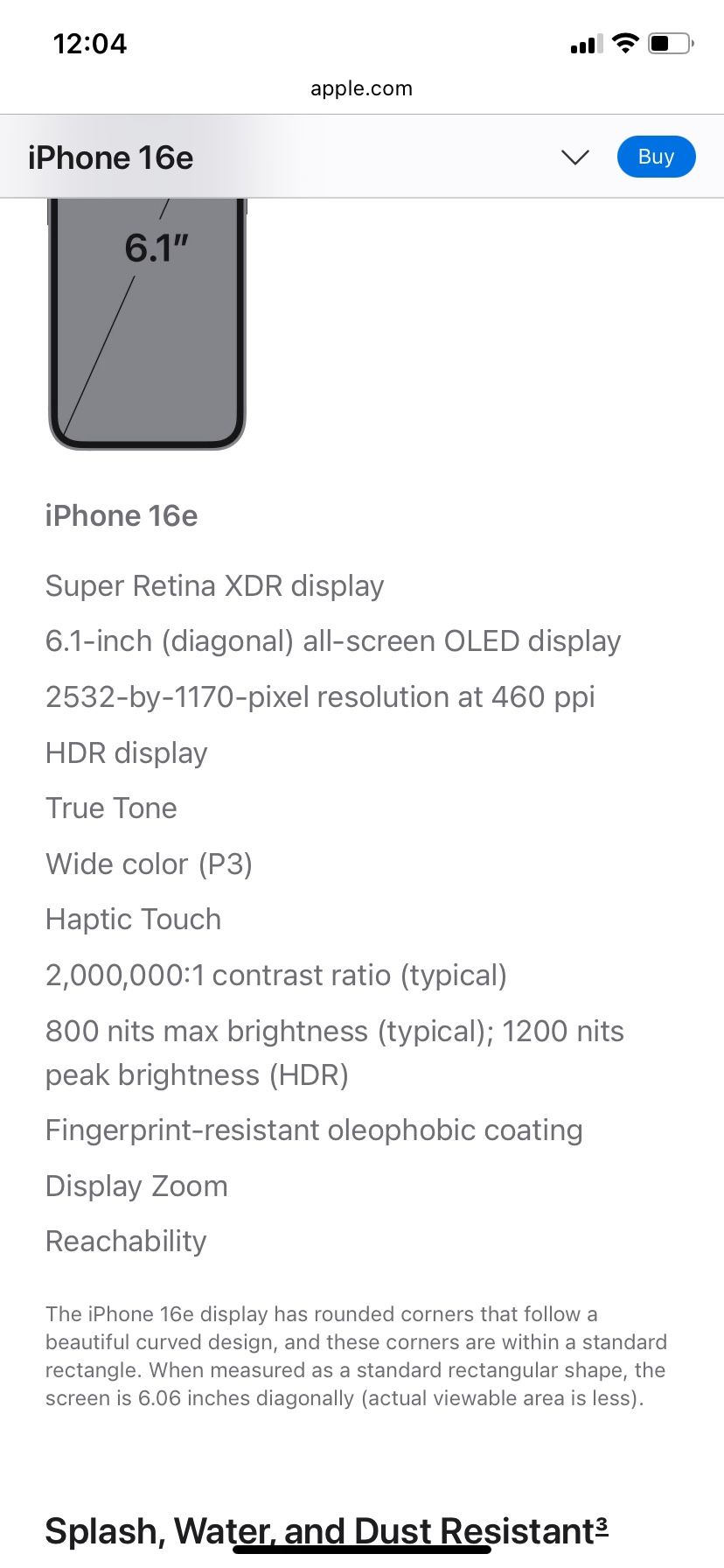iPhone 16e