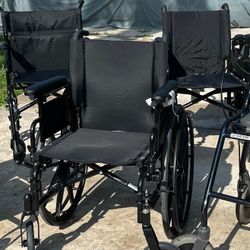5 WHEELCHAIRS & 1 WALKER