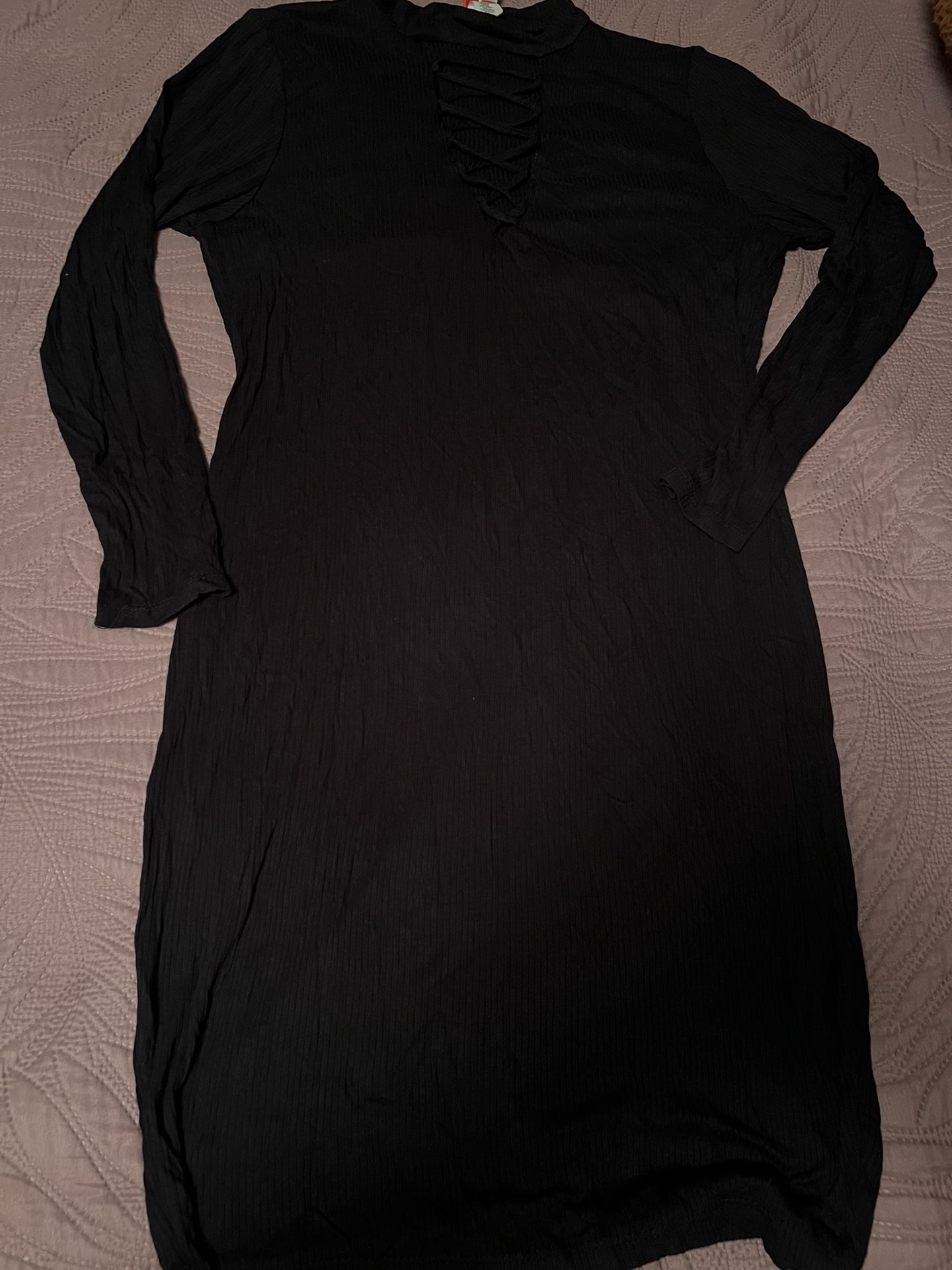 Women’s Long Sleeve Black Dress