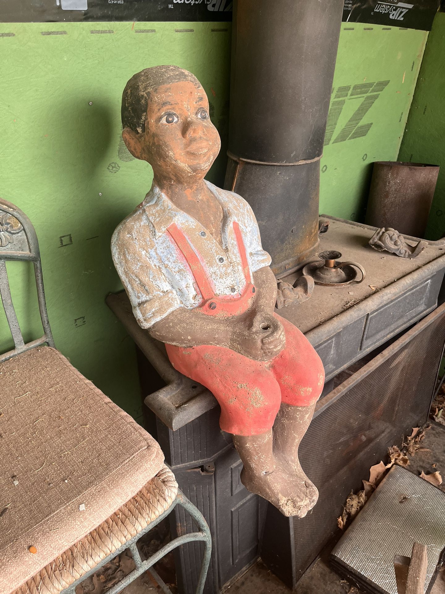 Americana Concrete Fishing Boy Statue for Sale in Godley, TX - OfferUp