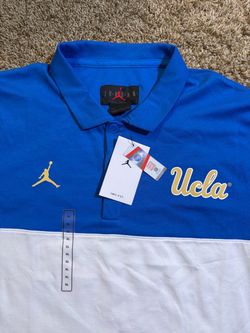 NWT Jordan UCLA Bruins Golf Polo Shirt Size XL Blue MSRP $85