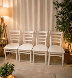 Emily Pure White Dining Chair (Set of 4)