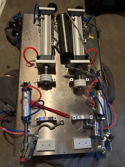 Pneumatic Piston Filler with Hopper