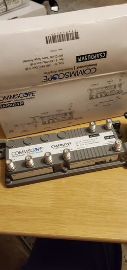 HomeConnect Commscope Passive VoIP 5 Way Amplifier with Power Inserter (CSAPDU5VPI)
