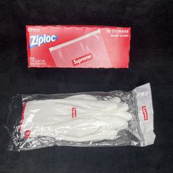 Supreme Ziploc Bags & Rubberized Gloves