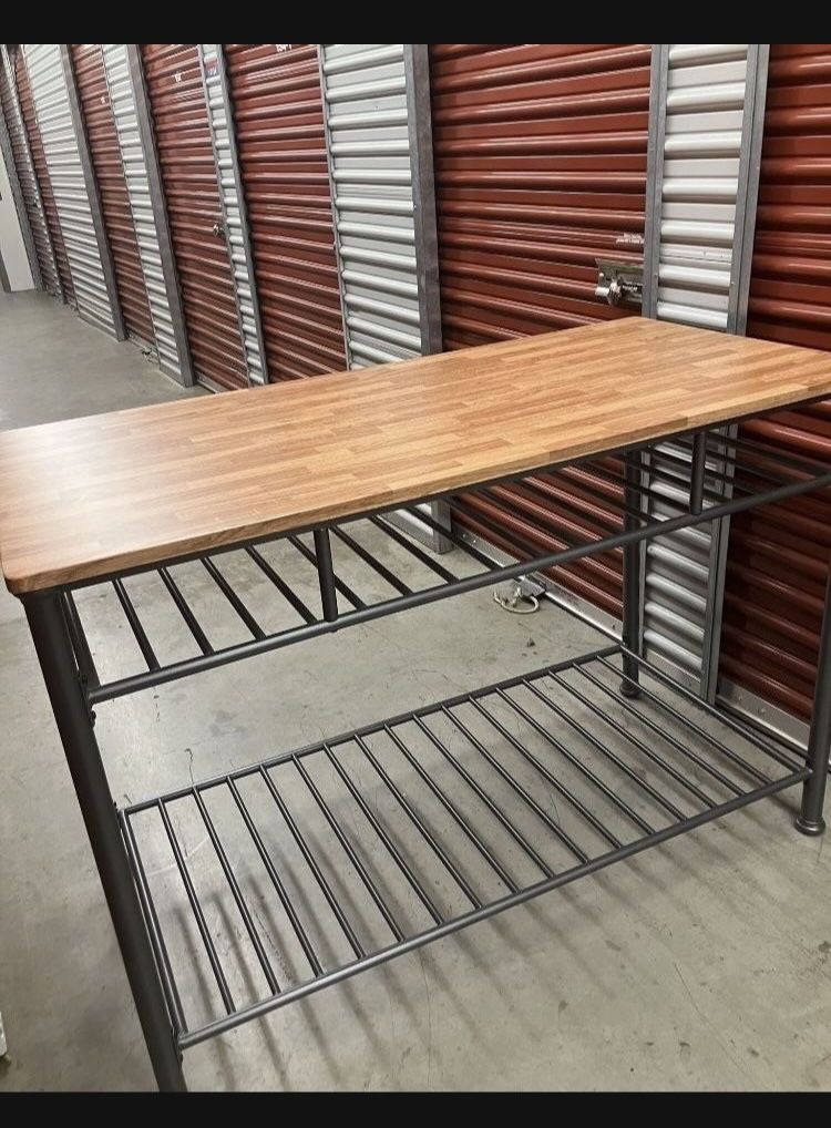 Table accent trend sourcing ltd kitchen counter Table / island with vinyl top