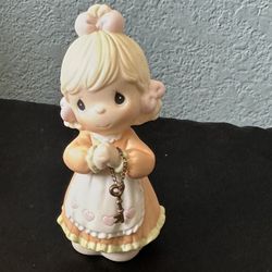 Precious Moments - Love Is The Key.  Girl With Key On A Chain
