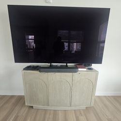77 Inch Samsung OLED S90 Tv W/Storage Stand