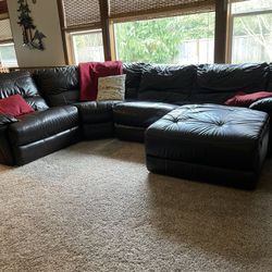 Power Leather Sectional