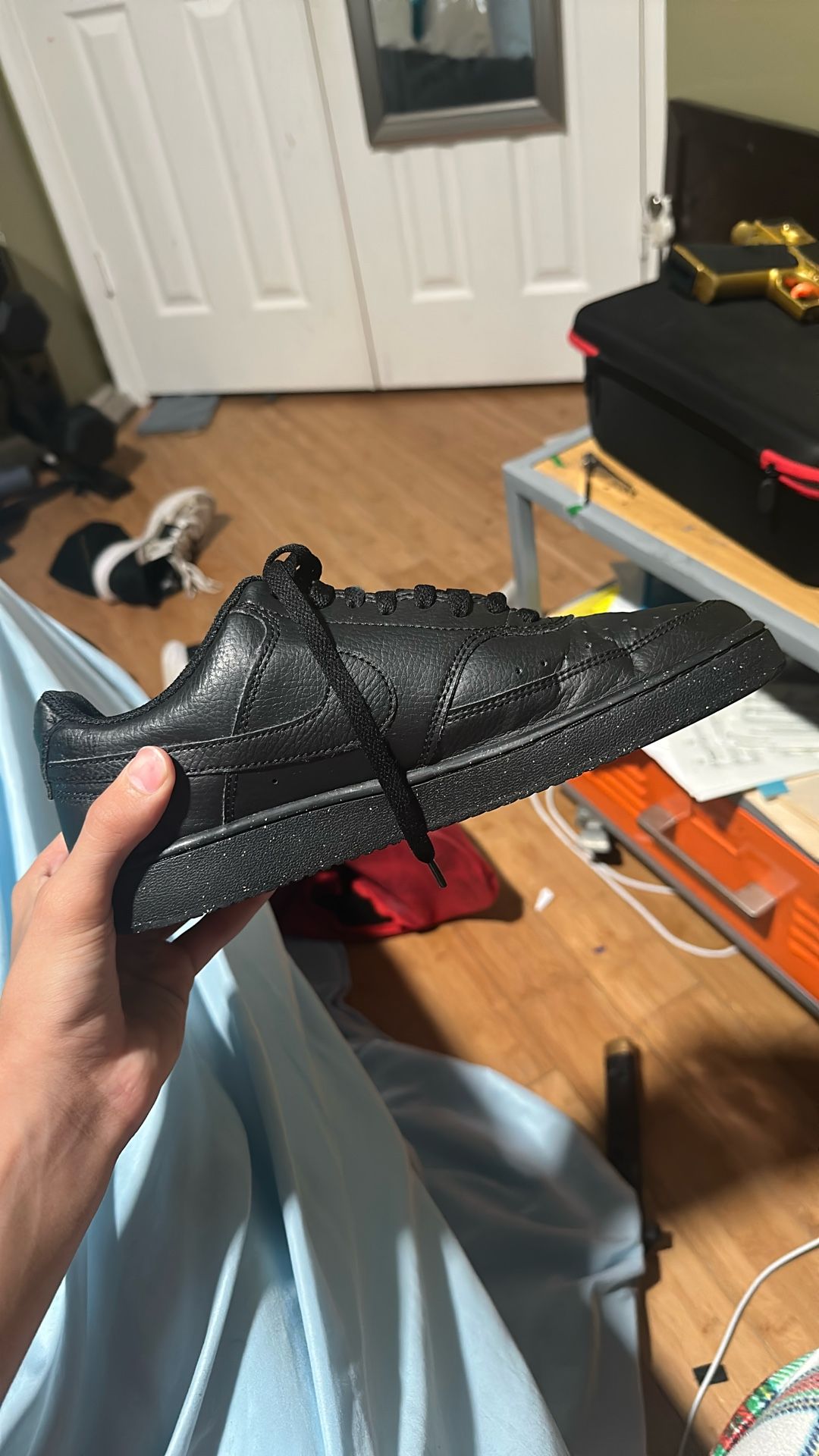 Black Nike Court Vision Size 9