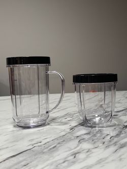 Magic Bullet Blender Cups with Lids – Set of 2