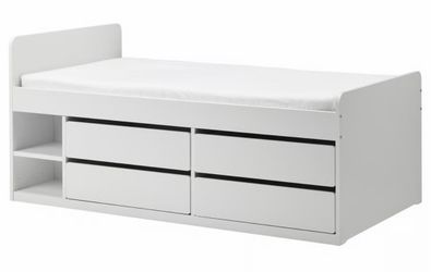 IKEA Wooden Bed with Storage $150 OBO