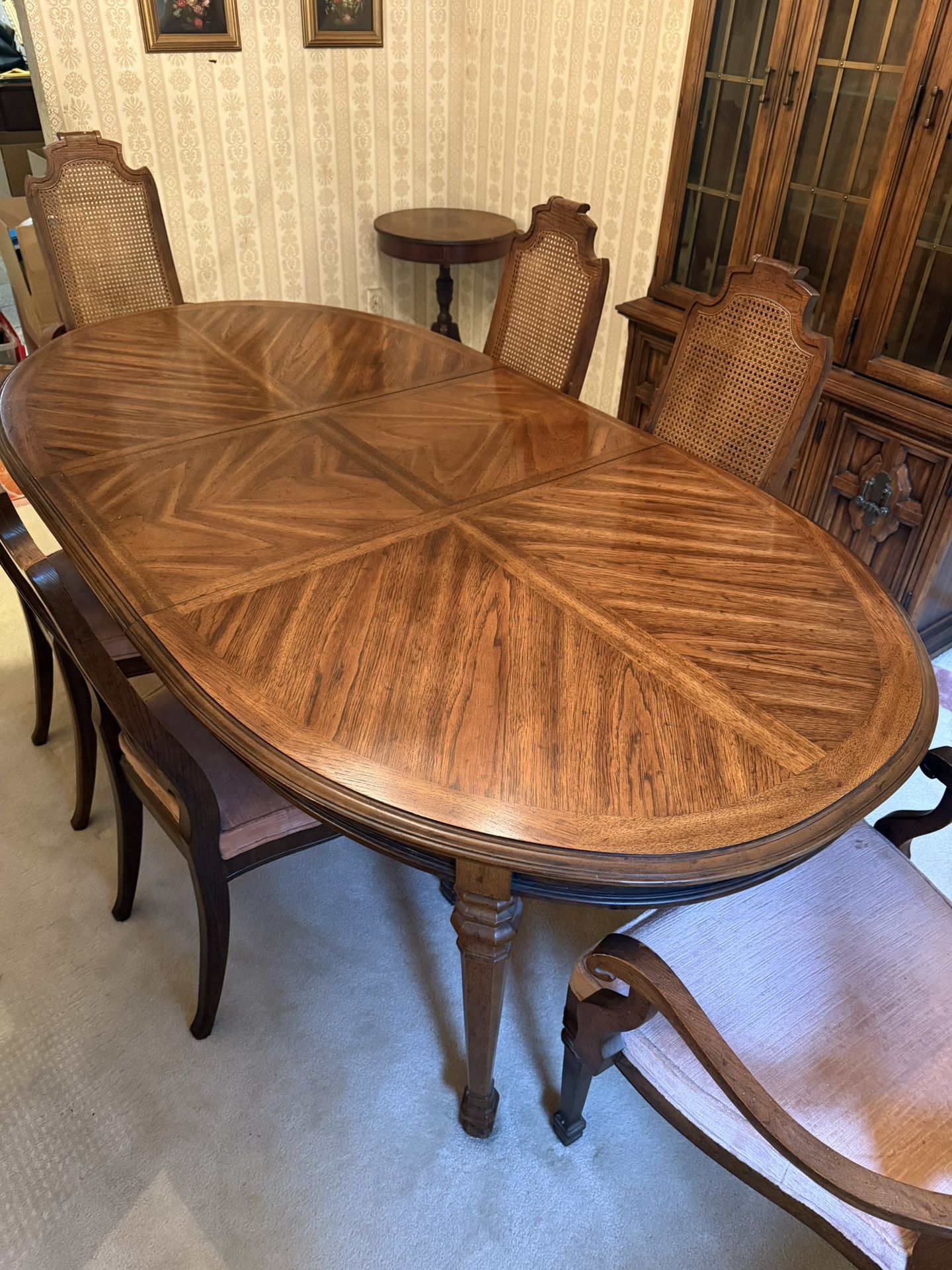 Large Dining Table With Six Chairs.