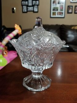 Cristal bowl with lid