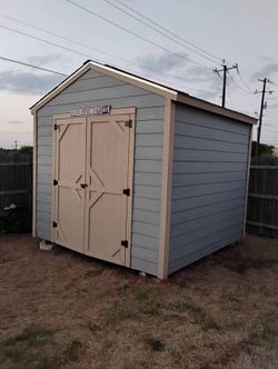 10 x 10 sheds included double door, 2 shelves