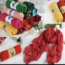 Fashion Style Lady Women Scarves Long Soft Cotton Scarf 5 Shawl Different color lot