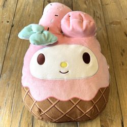 Squishmallows My Melody 12” Ice Cream Sweets Dessert Sanrio Hello Kitty W/ Tags