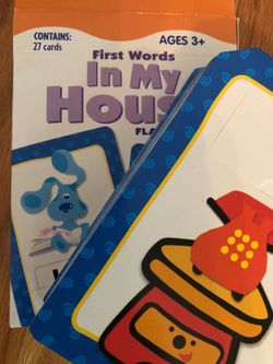 Flap cards In My House Blues Clues Never Used