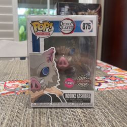 Inosuke Hashibira Demon Slayer Flocked Funko Pop Special Edition 