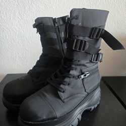 Black Platform Boots—Size 10 Womens