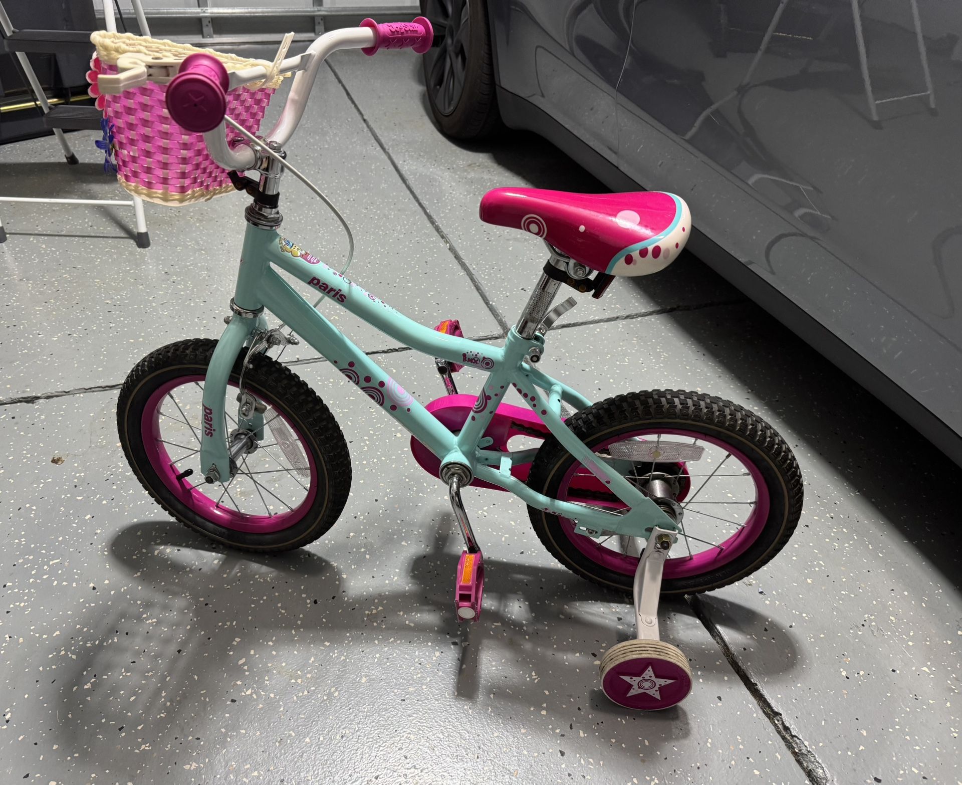 JOYSTAR Paris Girls Bike 14 Inch With Training Wheels