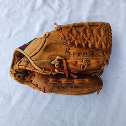 Spalding Model 42-3171 Jim Palmer Brown Cow  Hide 12" Glove - Fits on Left Hand - Used
