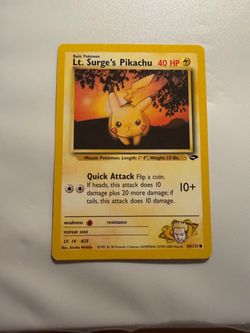 Lt. surges pikachu