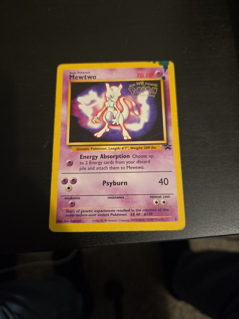 Mewtwo Movie Pokémon Card Promo Card