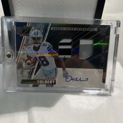 2022 Jalen Tolbert Zenith Copper Dual Patch Rookie Auto 46/50🔥