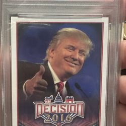2016 Decision Donald Trump Psa 10 Card
