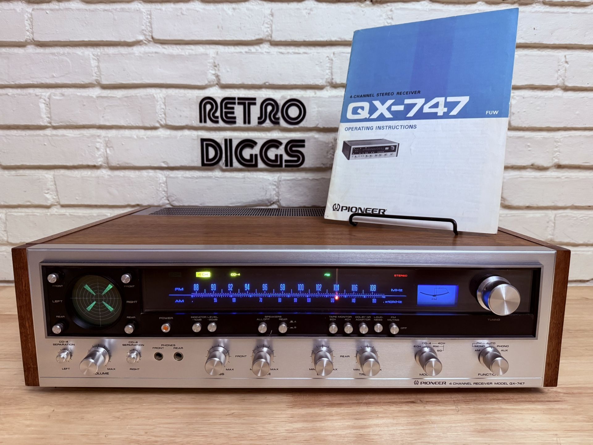 Vintage Pioneer QX-747 Quad Stereo Receiver (Full Recap/Serviced)