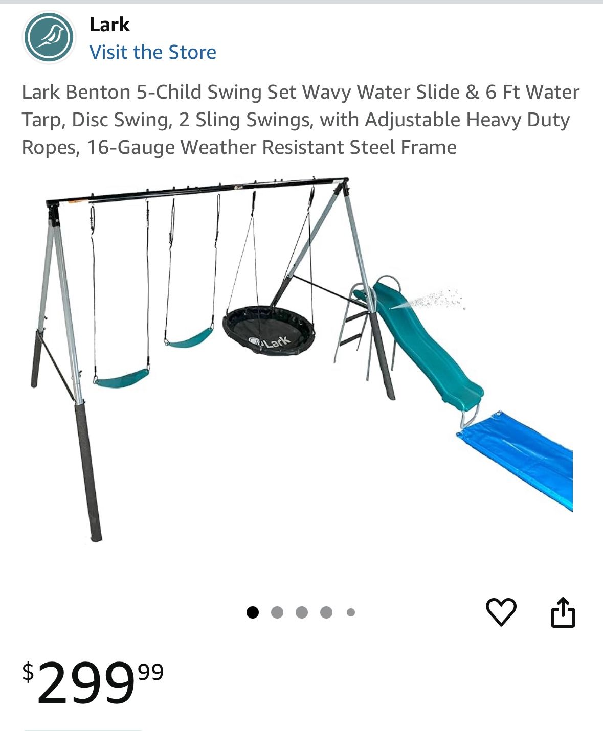 Swing Set With Slide 
