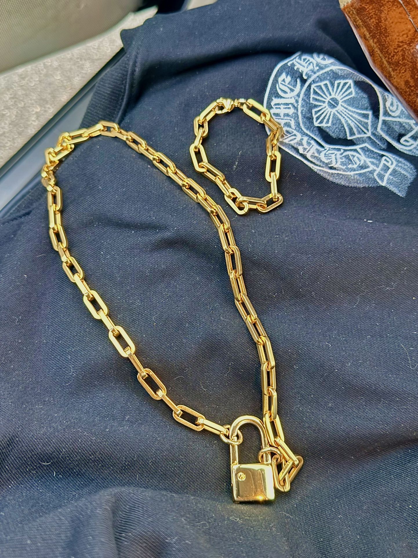 🔥 LA Sale: Luxury Gold Chain & Bracelet Set - New Condition - Below Cost