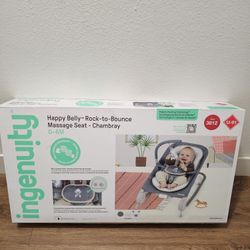 New Ingenuity Belly Rock-to-Bounce Baby Massage Seat ($80 Retail)