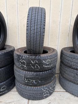 Used 235/65r16c 10 plys tires available with installation