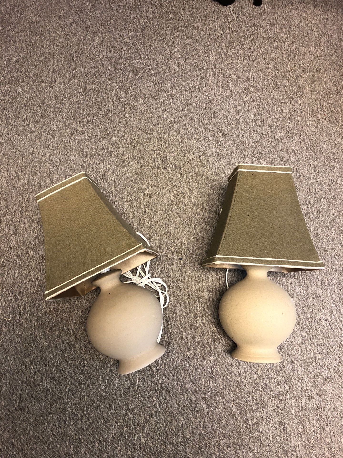 Two Lamps with shades