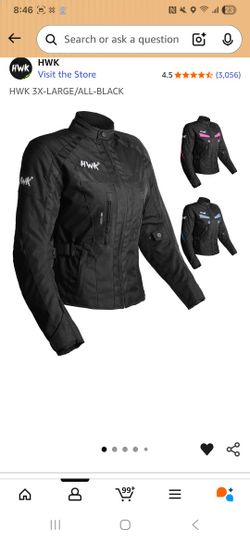 HWK Ladies Motorcycle Jacket Size 3x