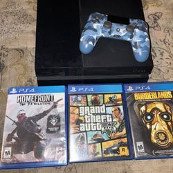 PS4 With All Its Accessories
