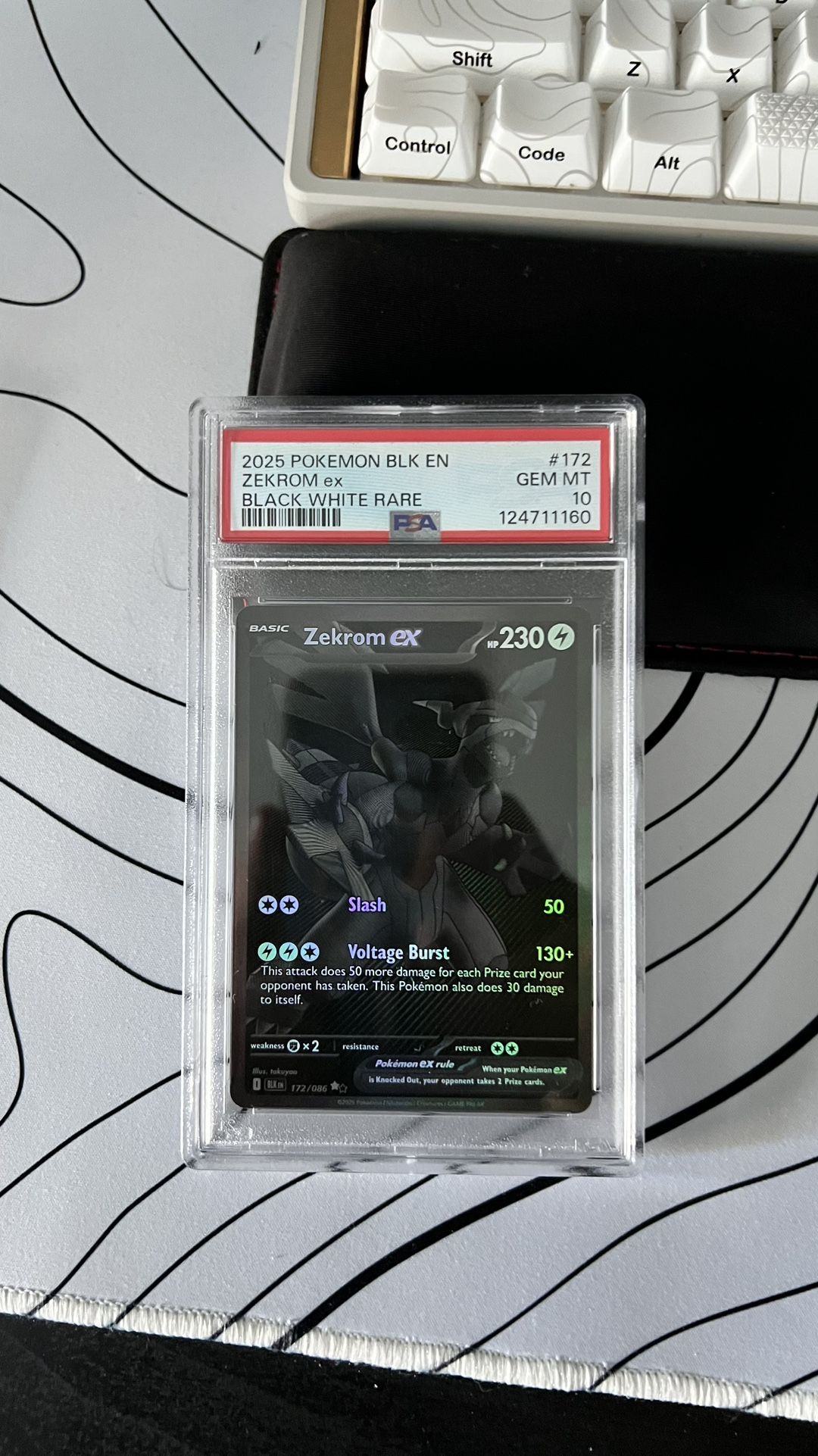 Pokémon PSA 10 Zekrom ex BWR #172 English