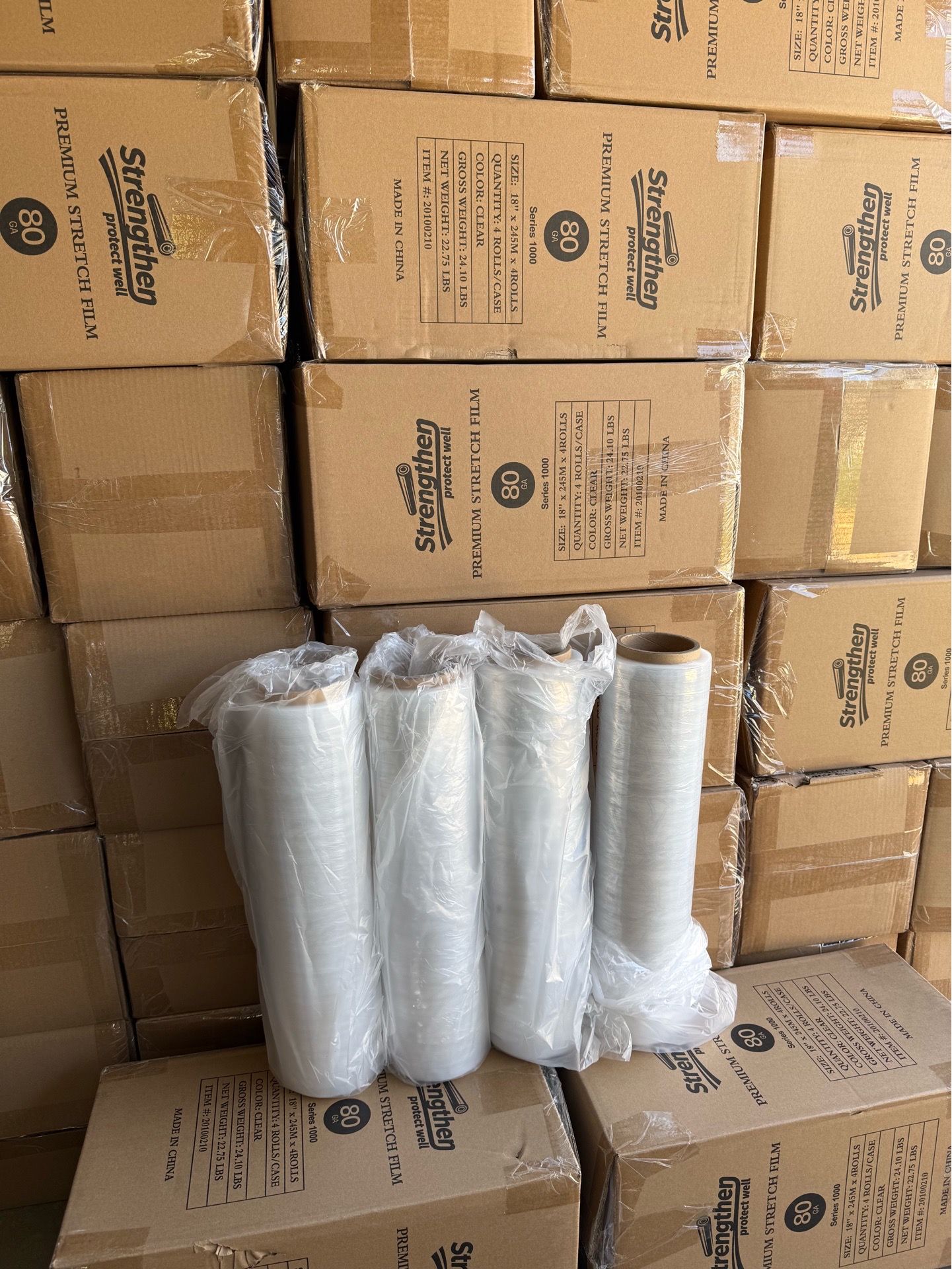 Shrink wrap plastic wrap delivery available