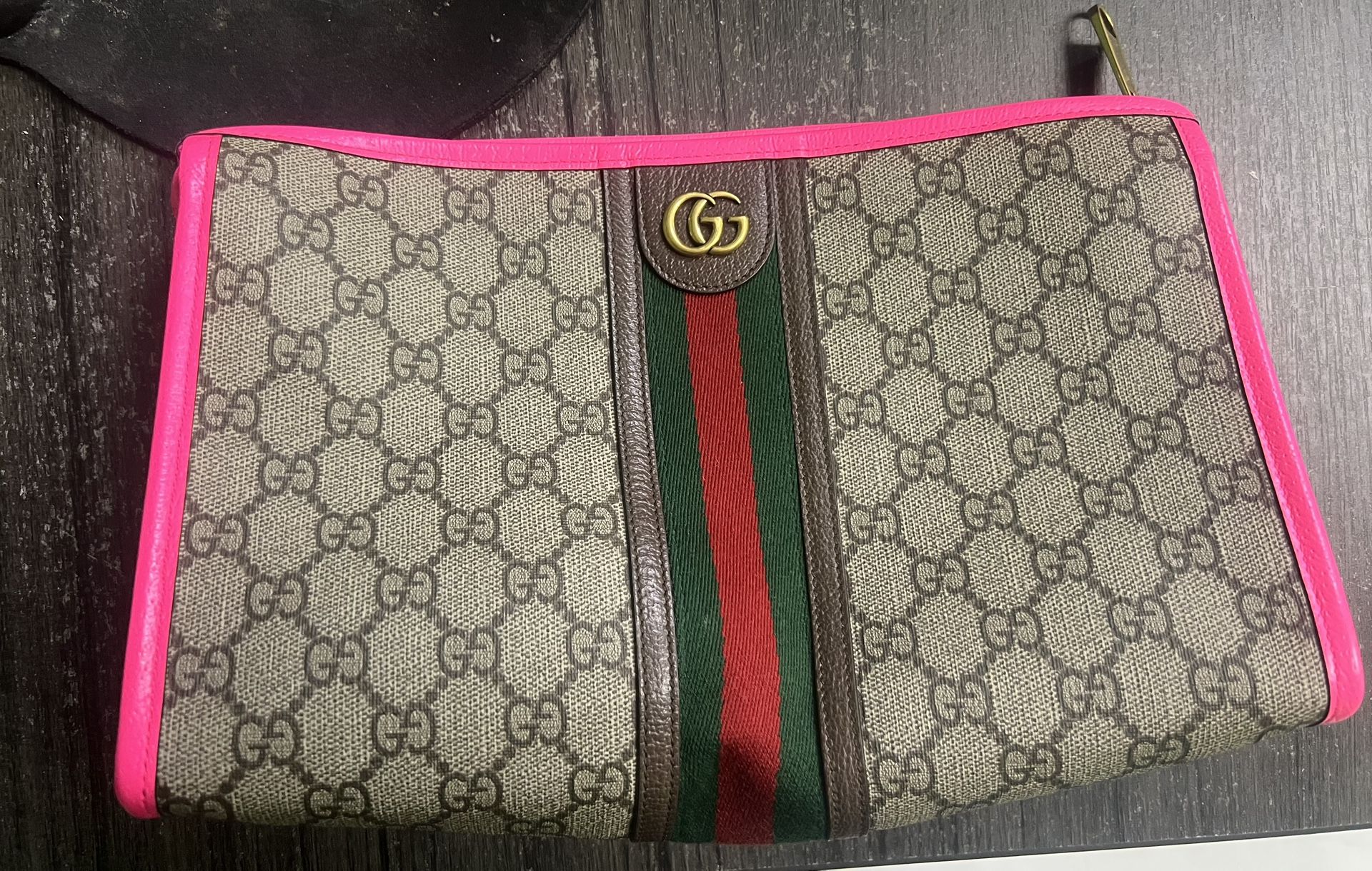 Gucci Clutch Hot Pink Lining