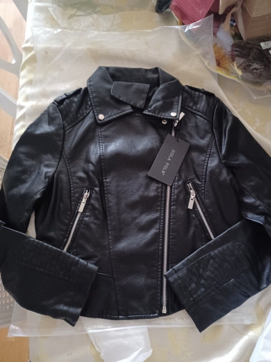  New Faux Leather  Jacket  
