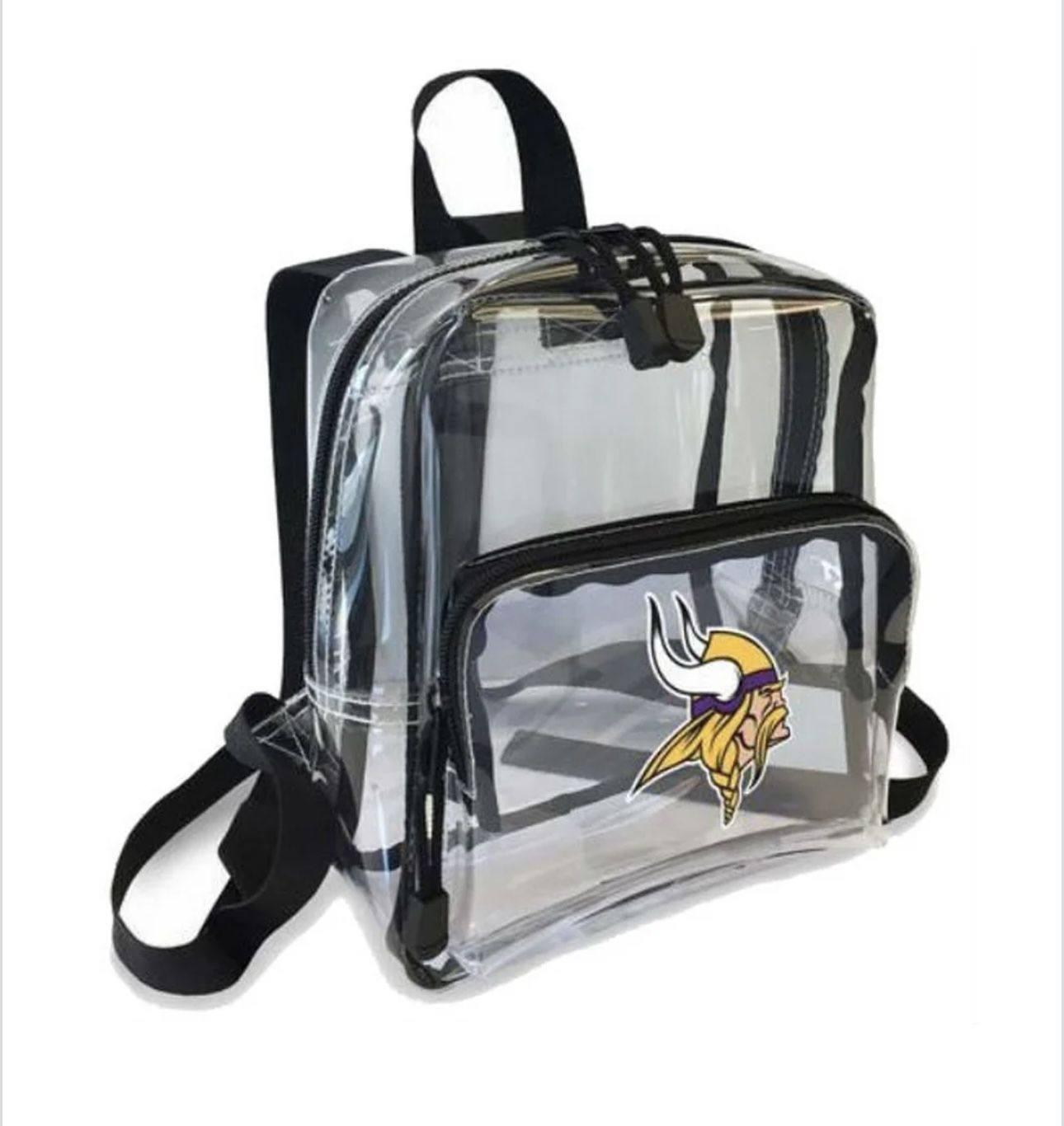 Northwest NFL Minnesota Vikings Clear Stadium Approved Mini Backpack X-Ray Style - 10" x 3" x 8"