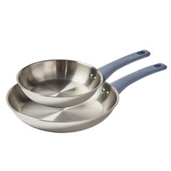 New Stainless Steel Cookware Pan Set Of 2 Pcs